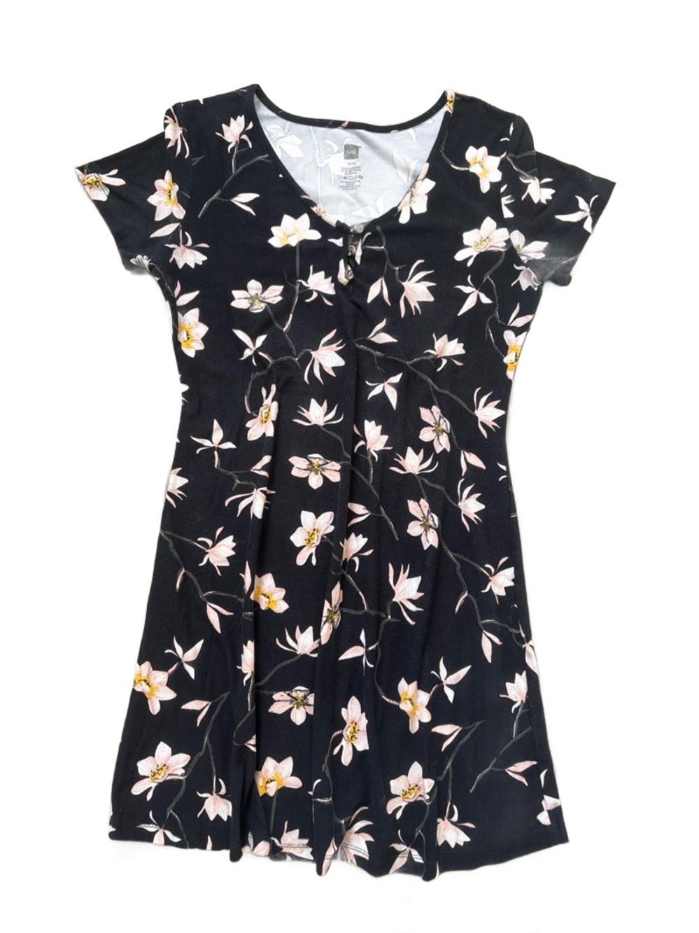 Women's Black Floral Casual